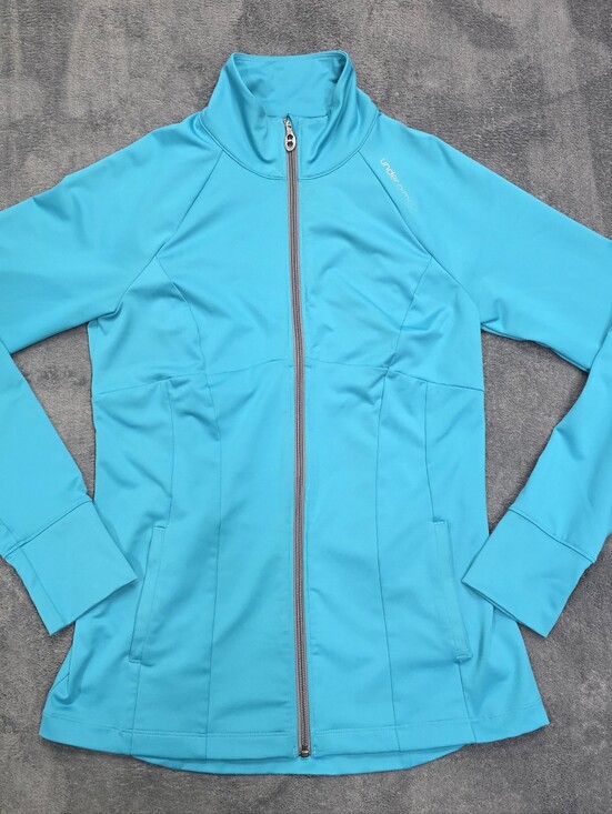 Under Armour Tops - Under Armour All Season Gear Semi-Fitted Turquoise Full Zip Jacket Womens Size M